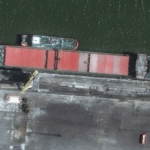 The vessel – the Port Olya 3 – was identified by Maxar Technologies in satellite imagery taken on September 4 at Port Olya in Astrakhan, Russia. Maxar Technologies