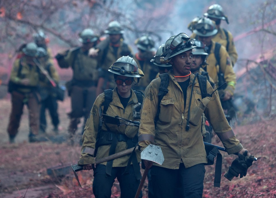 Thousands of firefighters have been deployed to help find any survivors