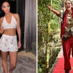 I am A Superstar's Tulisa reveals off her ripped abs in a crocheted bralet and mini skirt on vacation in Thailand