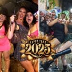 Revellers Brave Wind and Rain for NYE 2025 Festivities