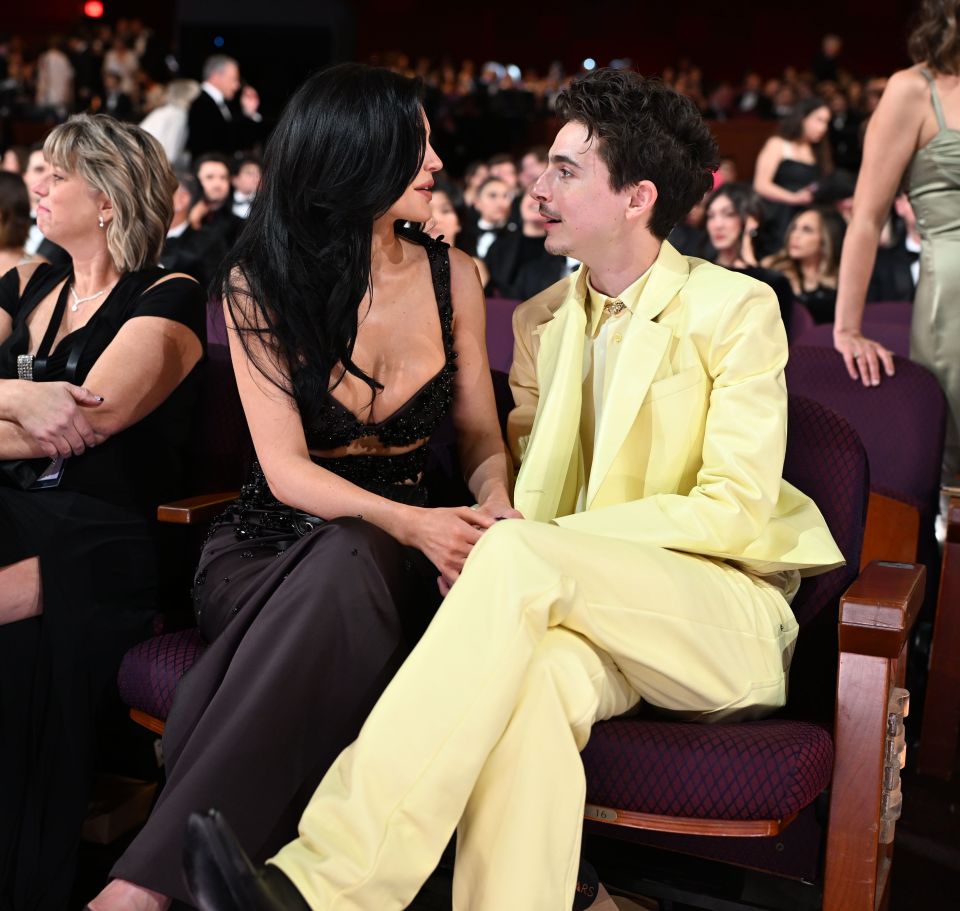 Kylie Jenner and Timothée Chalamet at the Oscars.